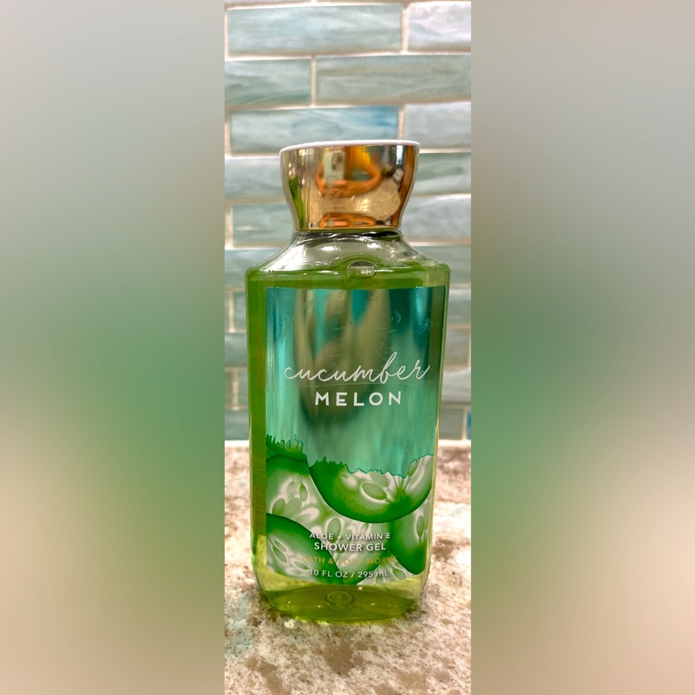 Cucumber Melon Bath and Body Works bundle.